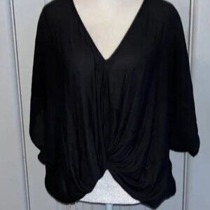 Forever 21 v-neck blouse balloon bottom size SMALL